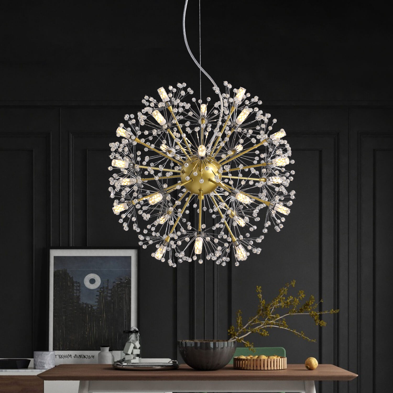 Firework Chandelier Globe Pendant Light – UnisonDiamonds