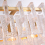 2-Tiered Rectangular Crystal Pendant Light Detail-3