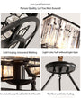 Industrial Farmhouse Crystal Chandelier - 7PM LIGHTING