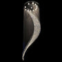 7PM Contemporary Staircase Moon Shaped Wave and Spiral Crystal Chandelier - 7PM LIGHTING