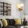 Brass Crystal Wall Lamp For Living Room