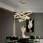 Brass Ring Suspension Light 3 Rings