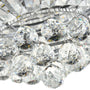Crystal Ceiling Fans with Retractable Blades and Dimmable Lights, 36 Chrome - Details