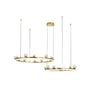 Crystal Ring LED Chandelier 2 Rings