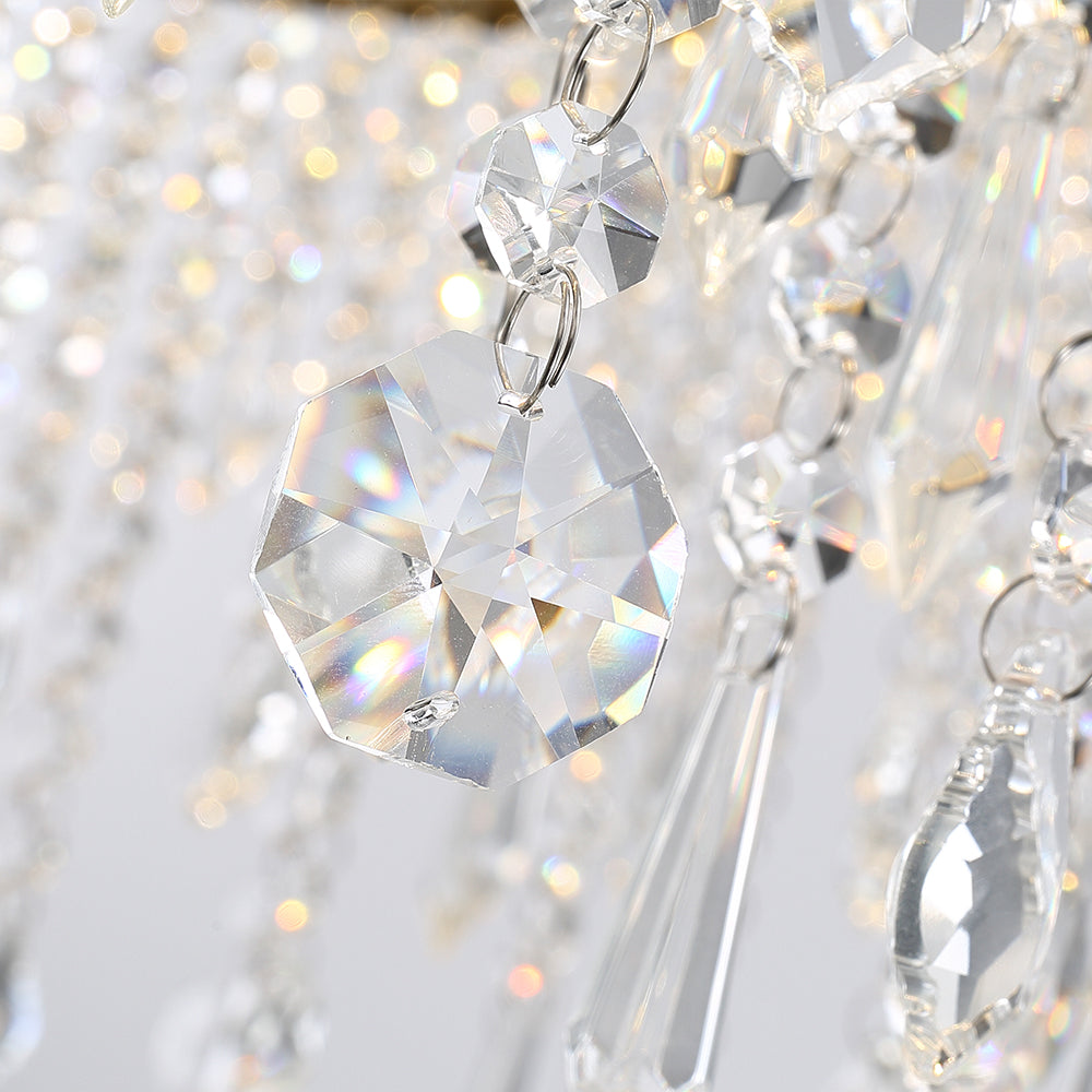 Details For Circular Crystal Raindrop Chandelier