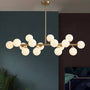 Mid Century Globe Linear Chandelier