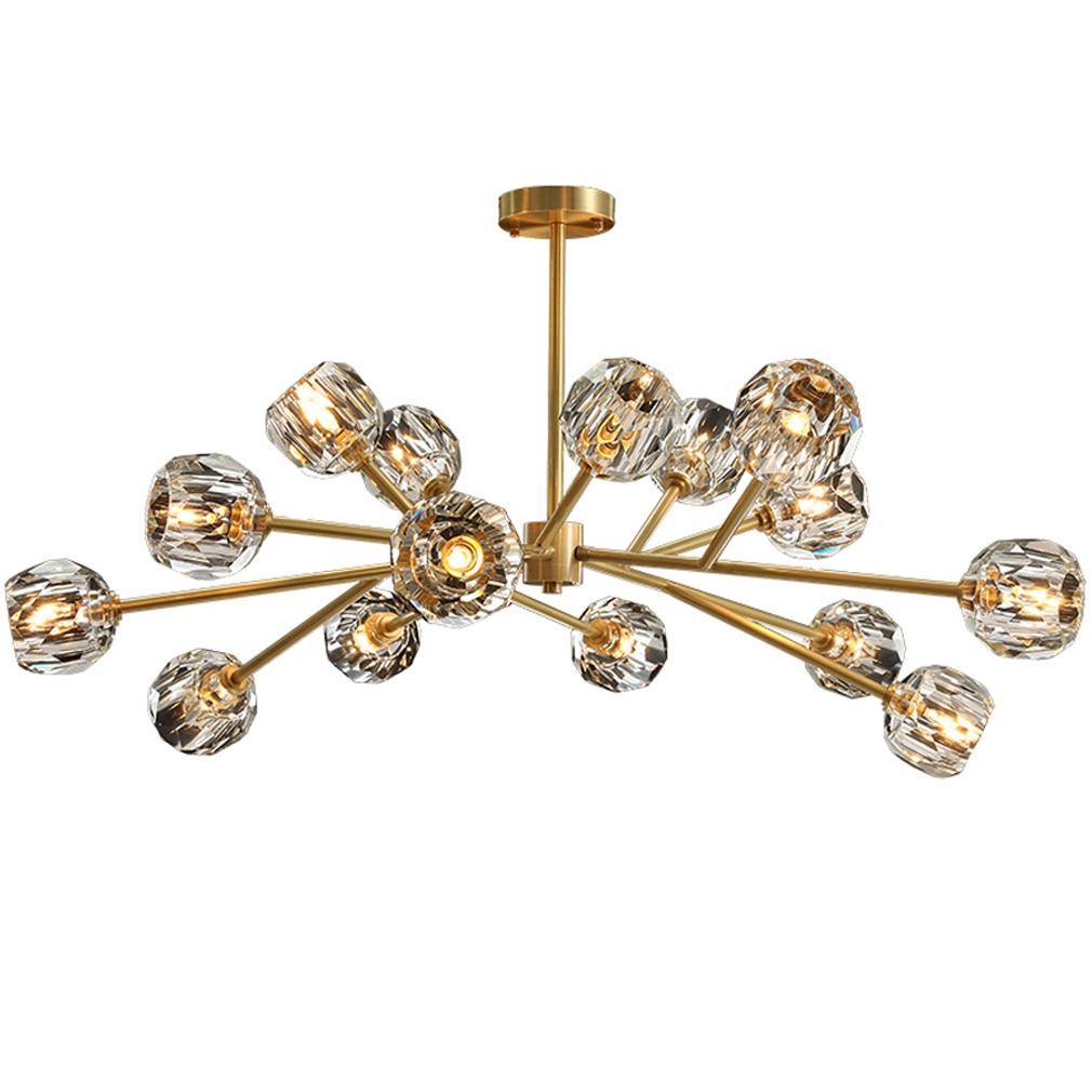 Modern Gold Sputnik Crystal Chandelier - 7PM LIGHTING