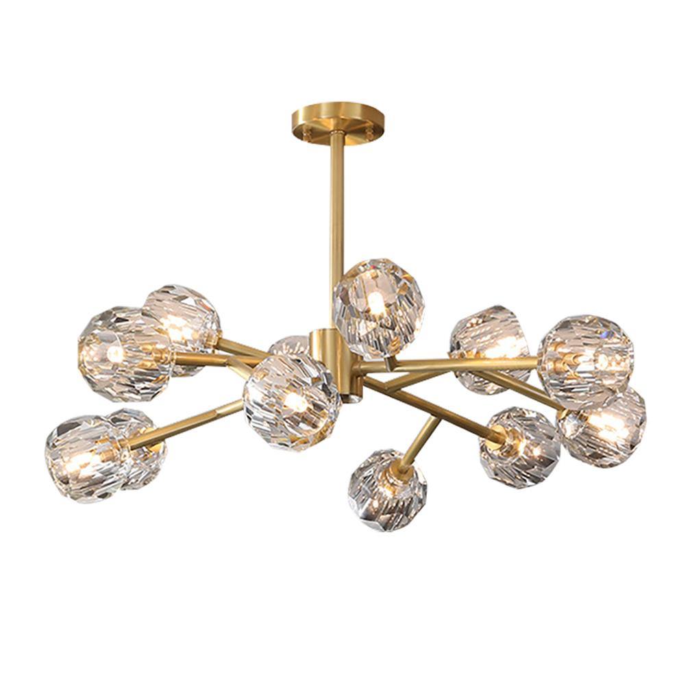 Modern Gold Sputnik Crystal Chandelier - 7PM LIGHTING