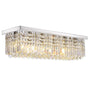 Contemporary Rectangle Crystal Chandelier Chrome - 7PM LIGHTING