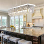 Contemporary Rectangle Crystal Chandelier Chrome - 7PM LIGHTING