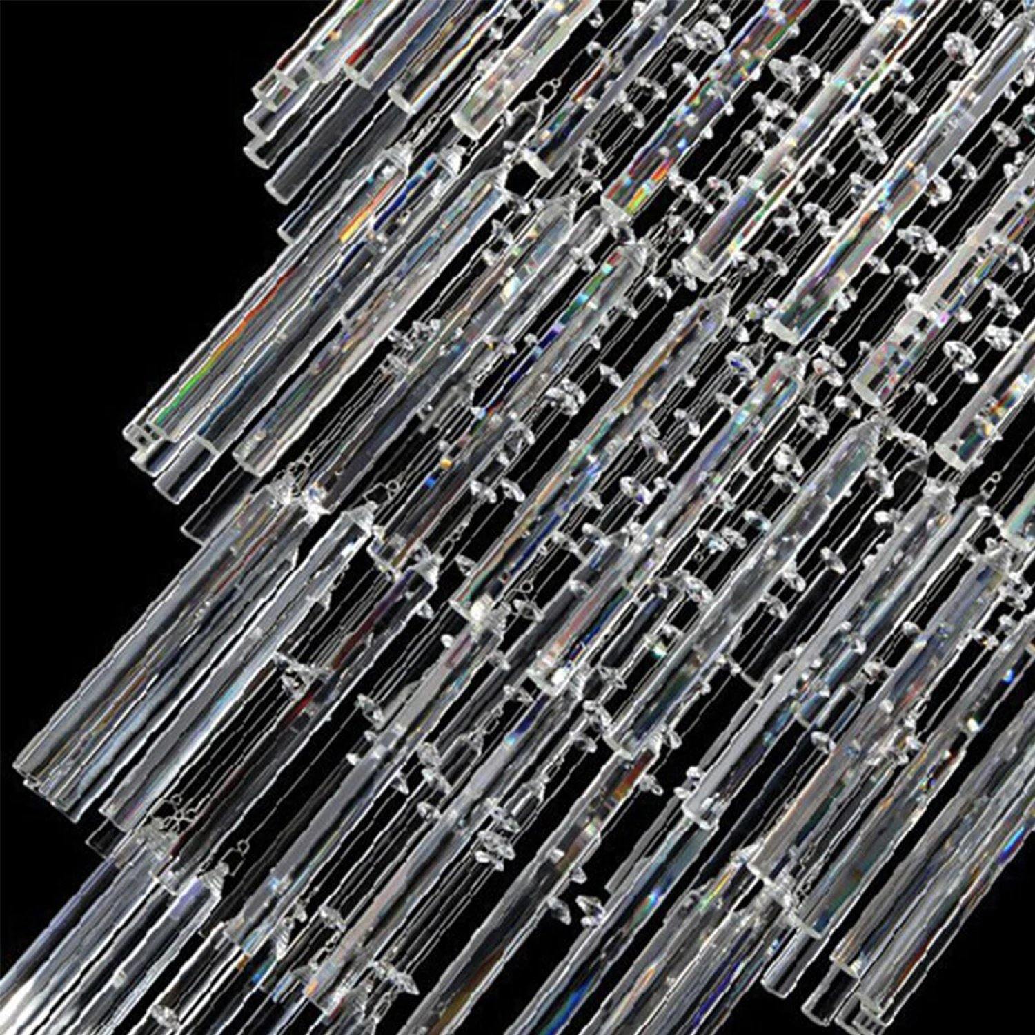 Multi-Layer Crystal Rods Chandelier Ceiling Light - Details