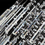Multi-Layer Crystal Rods Chandelier Ceiling Light - Details
