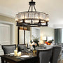 Industrial Farmhouse Crystal Chandelier - 7PM LIGHTING
