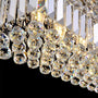 Contemporary Rectangle Crystal Chandelier Chrome - 7PM LIGHTING