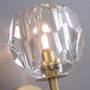 Short Pole Brass Crystal Wall Light Detail-1